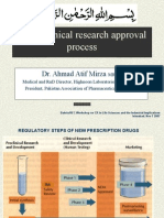 MOH Clinical Research Approval Process. Dr. Ahmad Atif Mirza