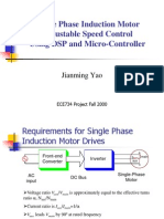 Single Phase Induction Motor Adjustable Speed Control Using DSP and Micro-Controller