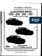 Manual de Taller Completo Mercedes-Benz Carrocería w124 en Caste Llano - Todas Las Versiones Nota en Formato