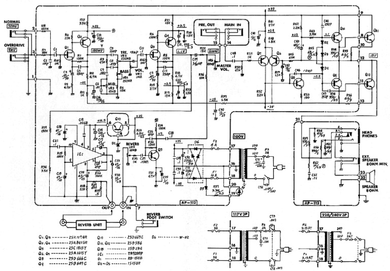 Roland Cube 40 Schematic