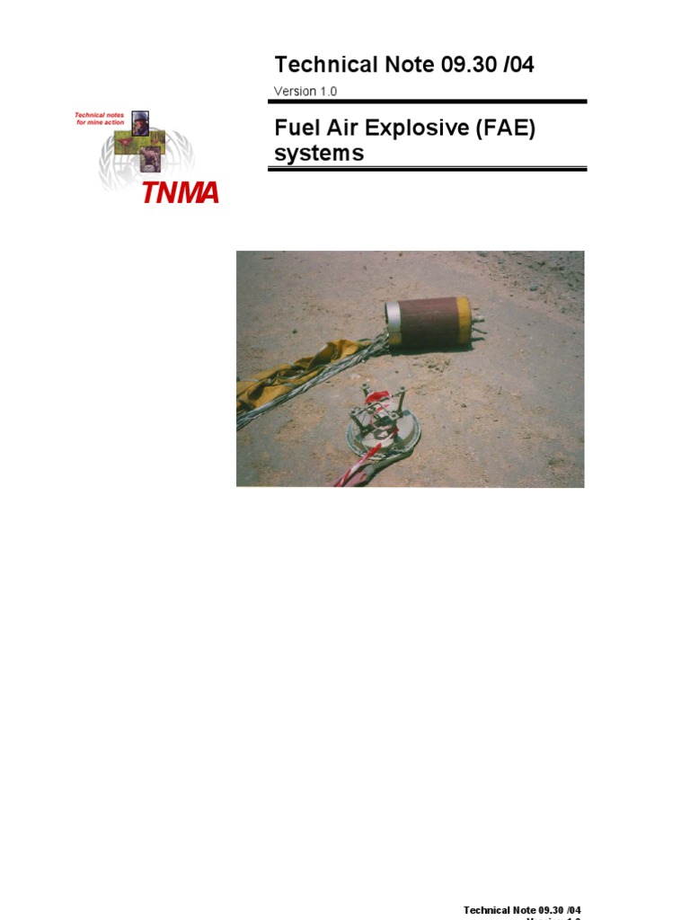 Fuel - Air Explosive Systems | PDF | Bomb Disposal | Explosion