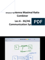 Multi-Antenna Maximal Ratio Combiner Lec-6 - 3G/4G Communication System