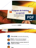 Program de Training Cu Parintii