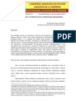 FERDINAND DENIS E A FORMAÇÃO DA LITERATURA BRASILEIRA