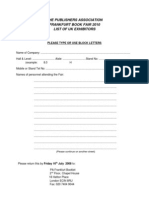 Frankfurt Booklet Form