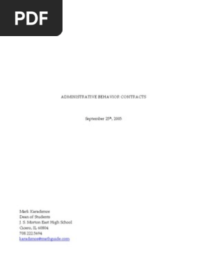Behavior Contracts