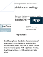 Political Debate on Weblogs