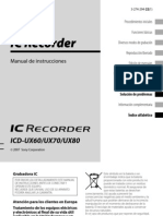 Grabadora Digital Sony ICD-UX70