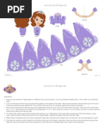 Download Sofia the First 3d Papercraft Craft Printable 1012 by Veronica Mantovani SN130923534 doc pdf