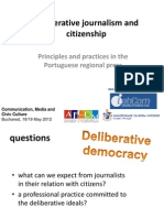 Deliberative Journalism and Citizenship