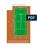 Medidas de Uana Cancha de Tenis