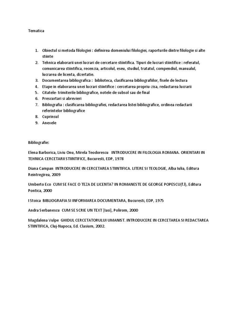 Introducere in Cercetare Filologica | PDF