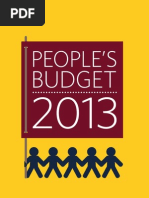 Peoples Budget 2013