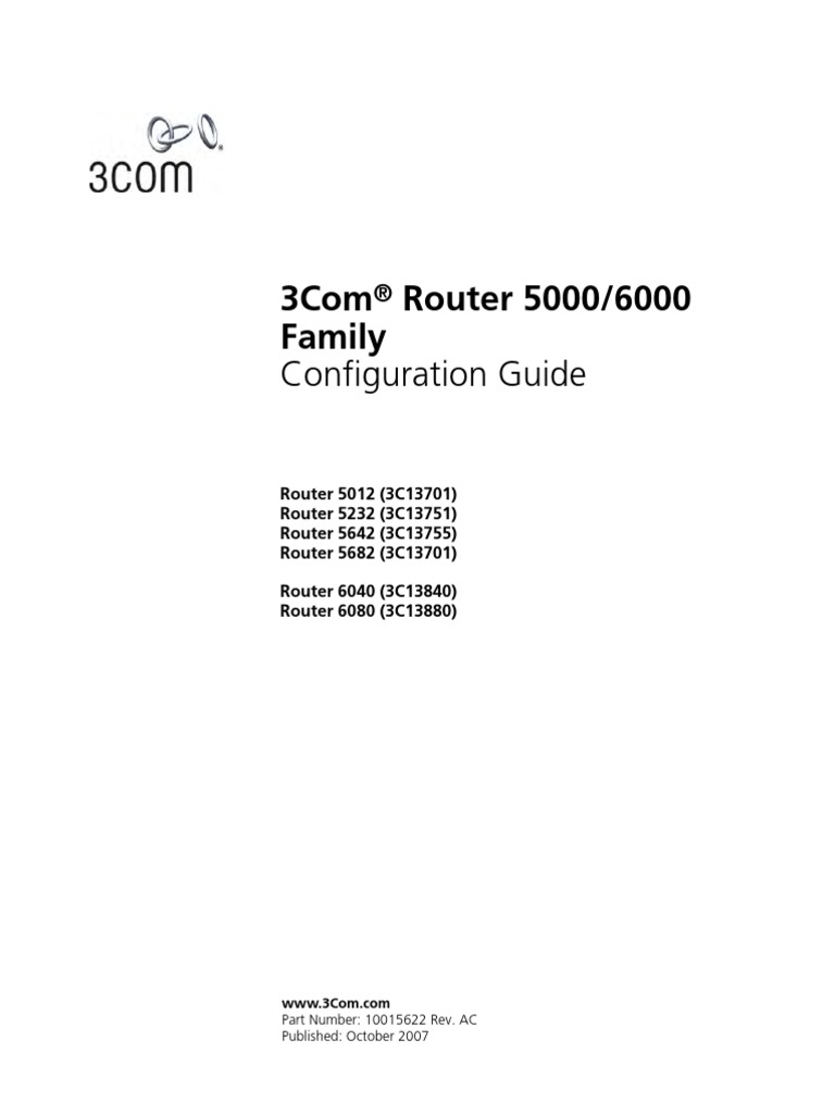3com Router 5000 6000 Configuration Guide Multiprotocol Label Switching Networking
