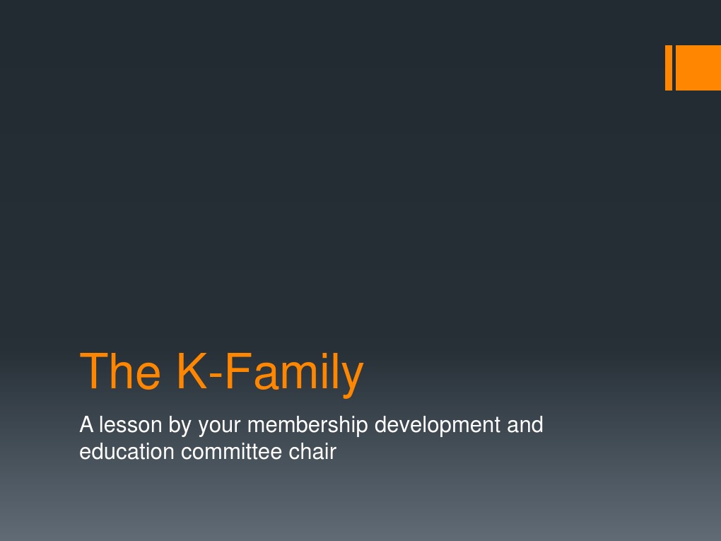 The KFamily PDF