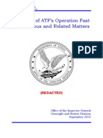 A Review of ATF’s Operation Fast
and Furious and Related Matters