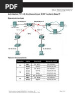 Actividad de PT 7.1.8 Configuración de DHCP mediante Easy IP