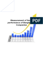 Measurement of Sectoral Performance of Bangladeshi Companies