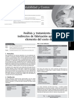 Análisis y Tratamiento de Los Costos Indirectos de Fabricacion