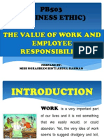 The Meaning Dan Value of Work