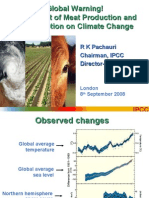 DR Pachauri - Meat Production and Climate Change