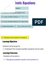 Quadratic Equations