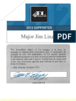 ADL and Military Bible Association Card Carrying Director James Linzey