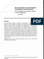 XIFRA (2005) la gestión de conflictos potenciales como estrategia de comunicación corporativa. el