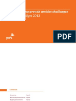 India Union Budget 2013 PWC Analysis Booklet