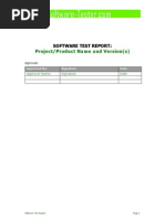 Software Test Report Template | PDF | Software Testing | Software Bug