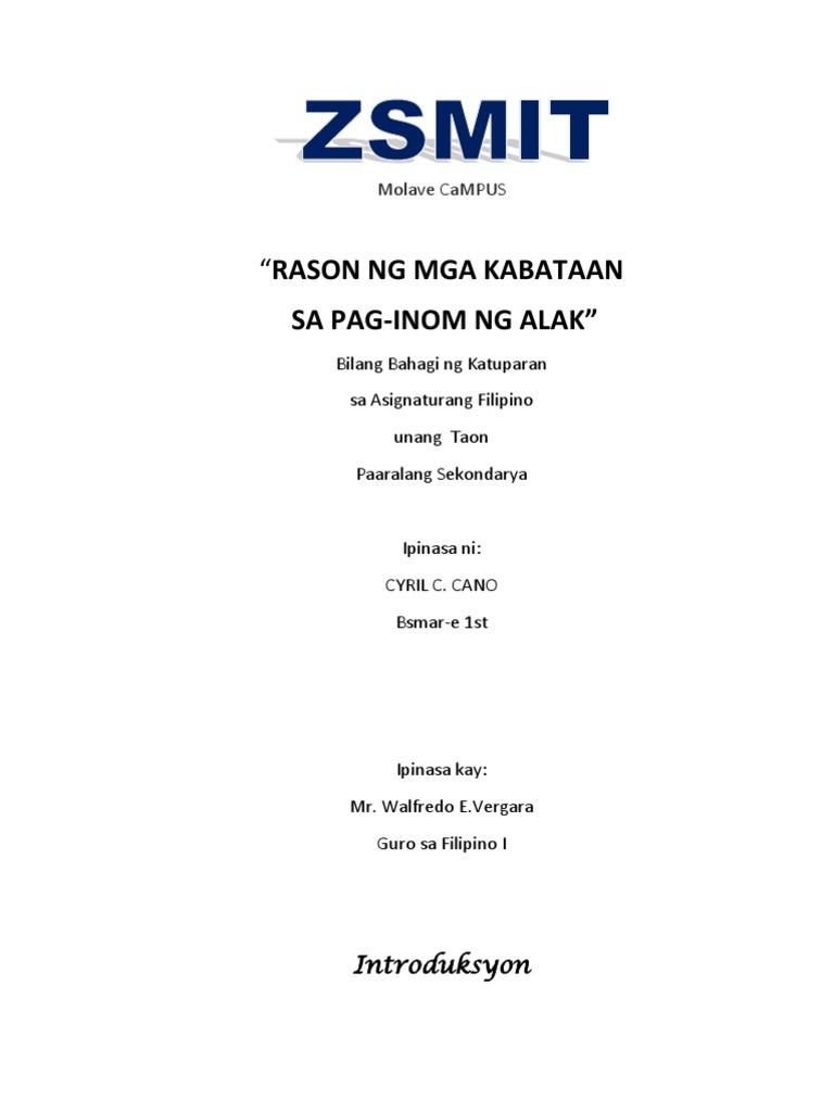 Ang epekto ng bawal na gamot sa kabataan essay 02 picture