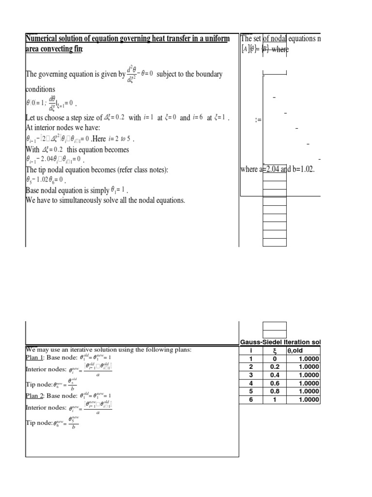Heat Transfer Fin Equation Solutions | PDF