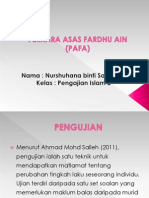 Penilaian Perkara Asas Fardhu Ain (PAFA)