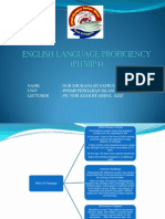 English Language Proficiency