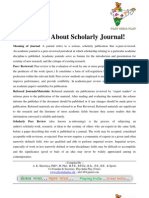 Get Idea About Scholarly Journal !