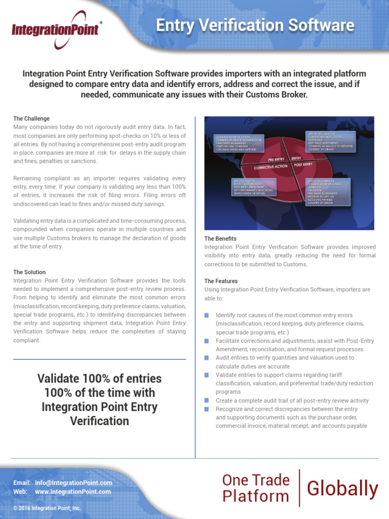 IntegrationPoint ProductBrochure EntryVisibility 2013 | PDF | Audit ...