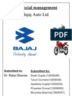 Financial Management: Bajaj Auto LTD