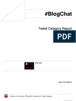 #Blogchat #Blogchat: Tweet Category Report