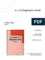 La ciencia y el imaginario social Esther Díaz