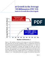 The Recent Growth in the Average Worth of US Billionaires (’09-‘13)