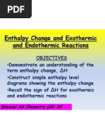 5 3 enthalpy change and exothermic and endothermic reactions