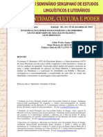 Investigação literocinematográfica do oprimido