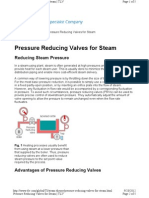 Pressure Reducing Valves for Steam