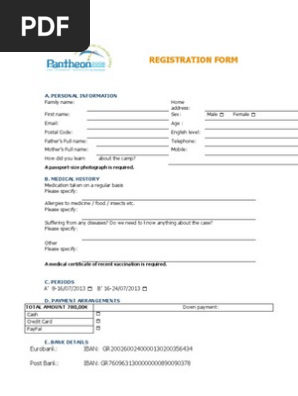 Registration Form PISC 2013