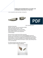 Membuat Sendiri Usb Extender Dengan Kabel Utp Cat 5e Tanpa External Tegangan