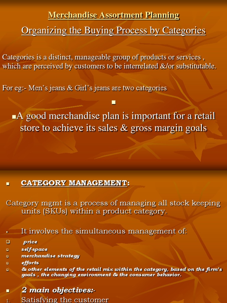 Merchandise Assortment Planning PDF Retail Inventory