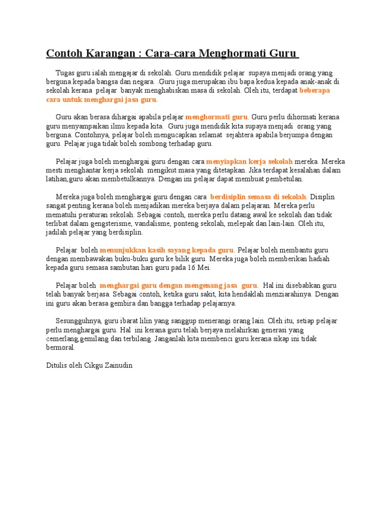 Cara Menghormati Guru Pdf