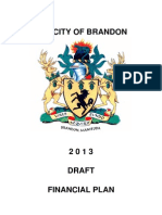 City of Brandon 2013 Draft Financial Plan