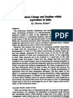 Technical Change and Dualism Within Agriculture in INdia