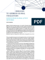 Design Guidelines To Address Global Challenges: Lessons From Global Action Networks